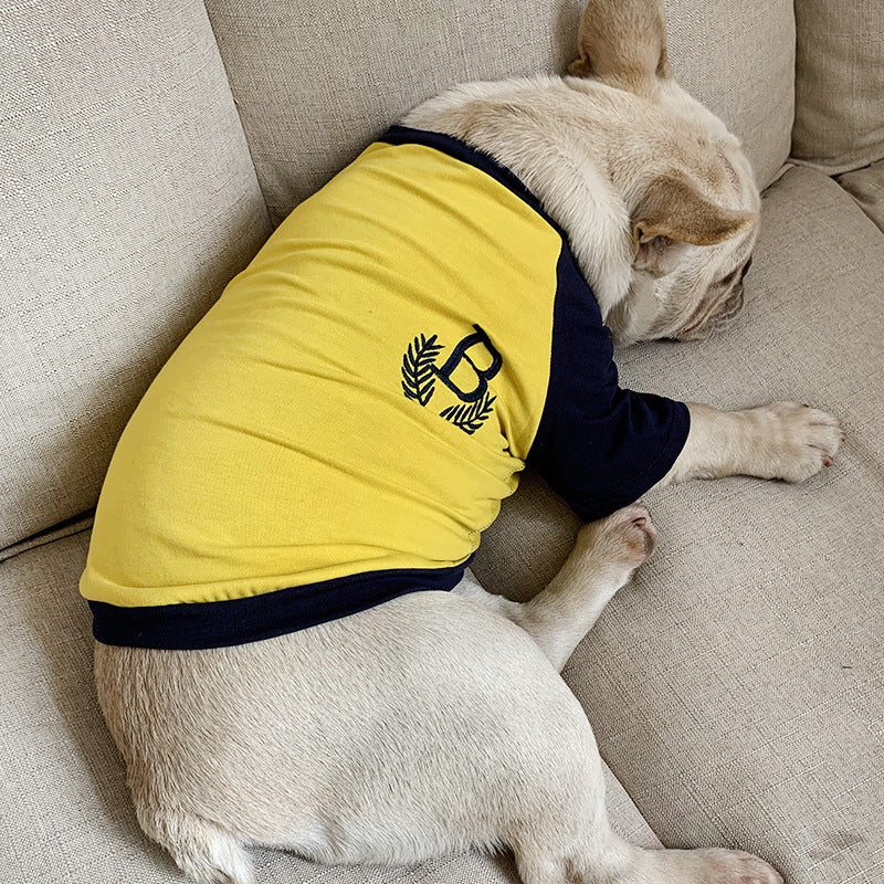 Parent-Child Dog Clothing Casual Short Sleeve Matching Set