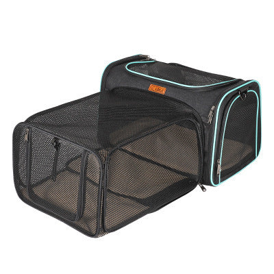 Expandable Cat Carrier Bag with Breathable Design