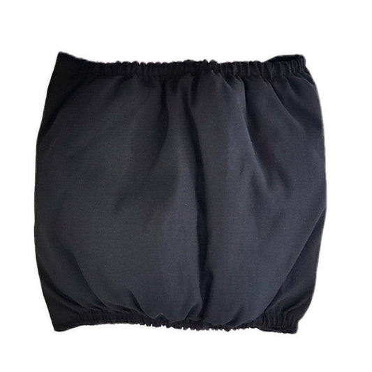 A black生理裤 for dogs, similar to a diaper, designed for male dogs.