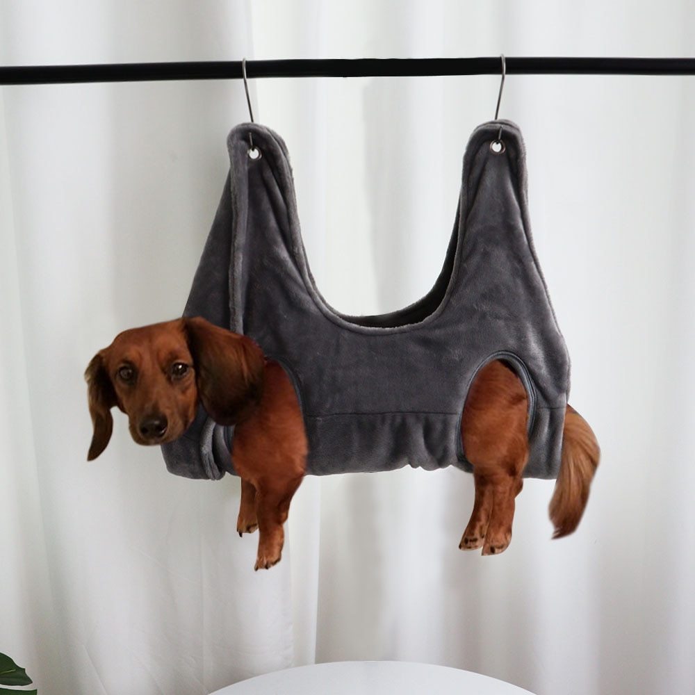 Pet Grooming Hammock for Stress-Free Nail Trimming