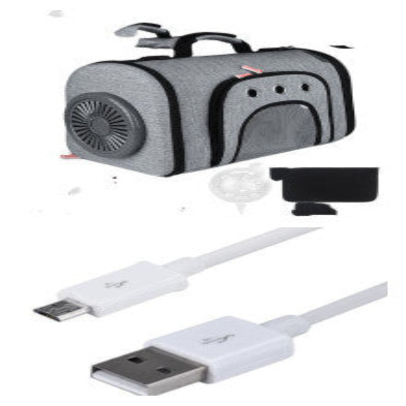 Pet Out Bag with Fan & Side Mesh Ventilation – Space Cat Bag