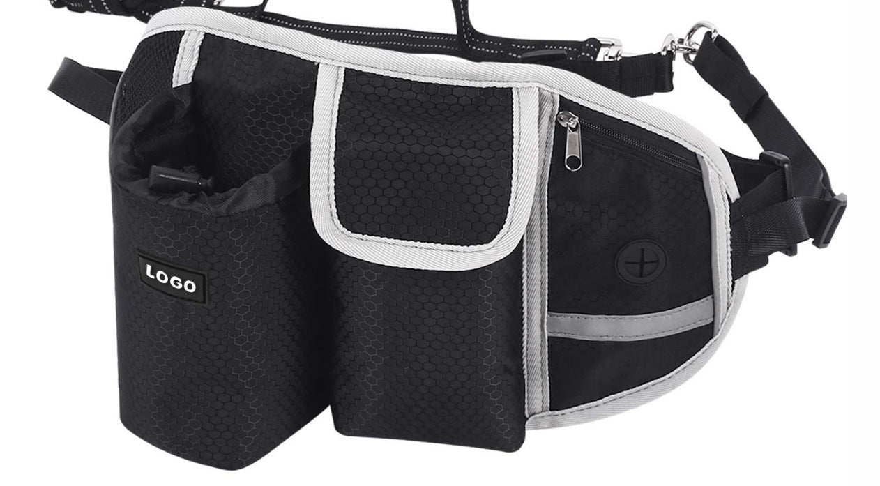 Hands-Free Dog Leash Waist Bag for Walking and Training