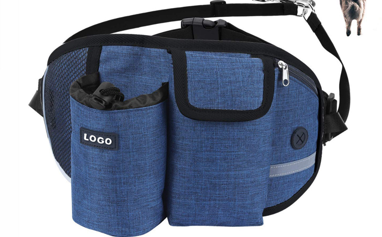 Hands-Free Dog Leash Waist Bag for Walking and Training