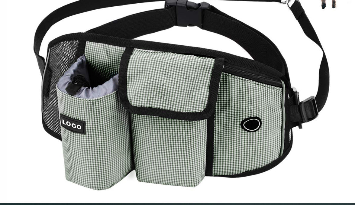 Hands-Free Dog Leash Waist Bag for Walking and Training