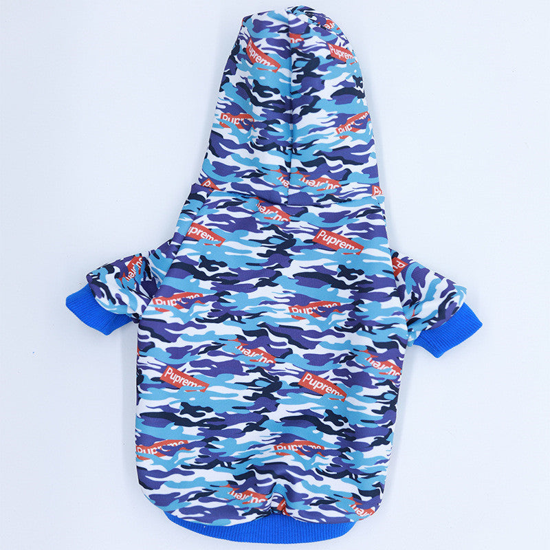 Camouflage Pet Hoodie with Print