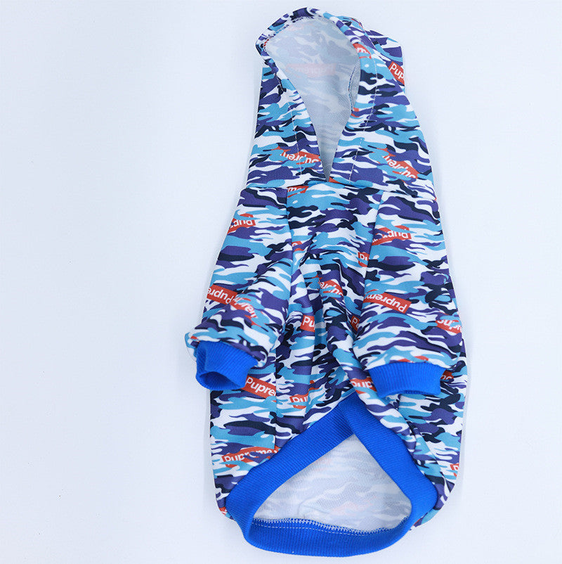 Camouflage Pet Hoodie with Print