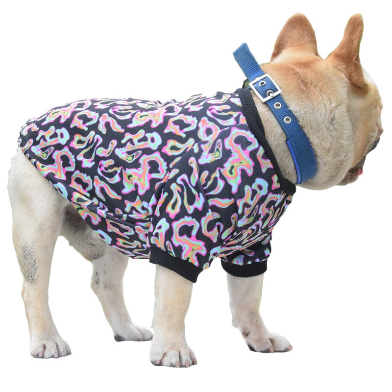 Camouflage Fluorescent Dog Jacket Stylish and Durable Pet Wear