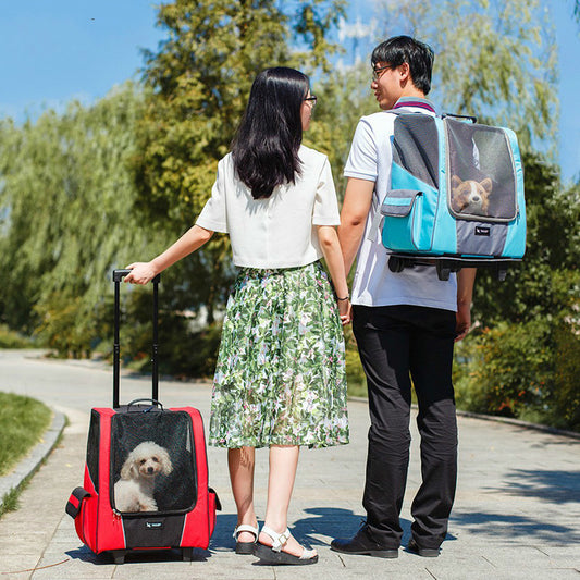Small Pet Carrier Trolley Bag for Travel and Transport