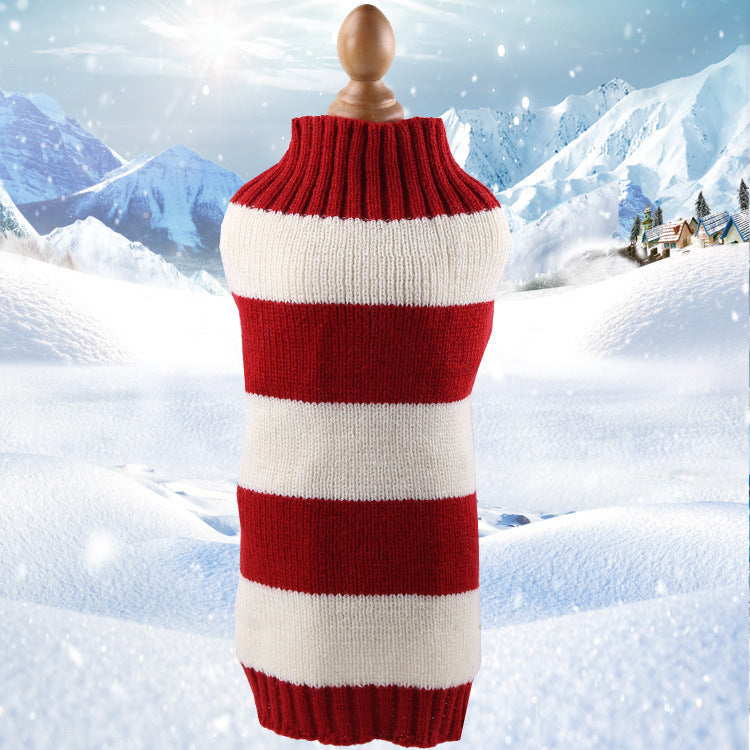 Soft Cashmere Twisted Rope Knit Dog Sweater