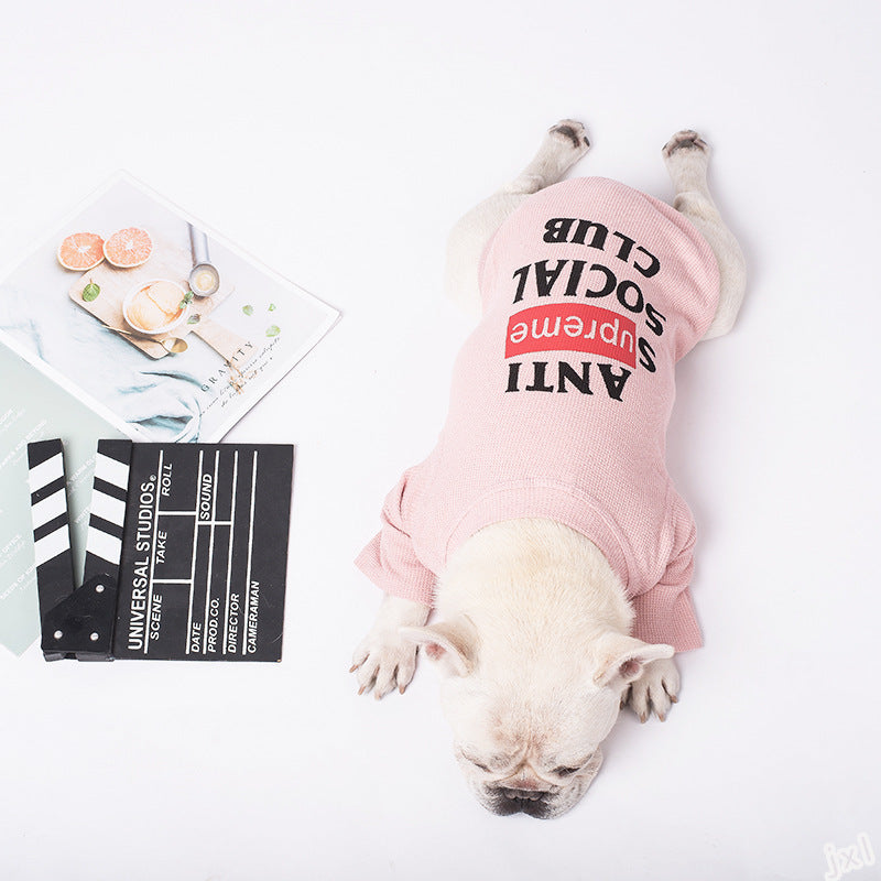 Milk Dog Clothing Two-Legged Casual T-shirt for Pets