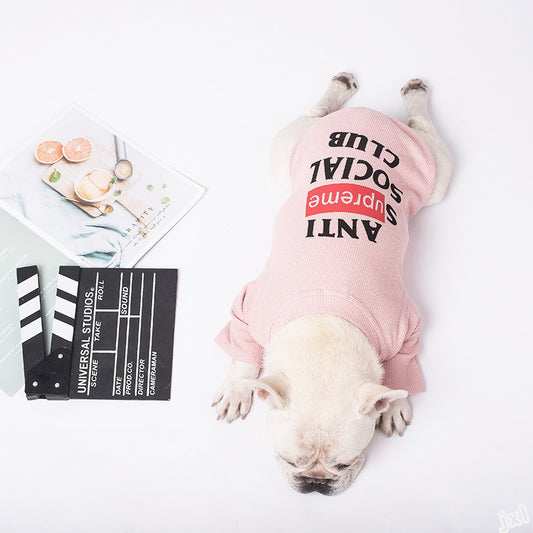 Milk Dog Clothing Two-Legged Casual T-shirt for Pets