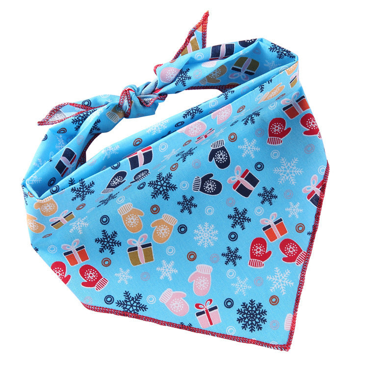 Adjustable Cotton Dog Bandana and Triangle Scarf for Pets