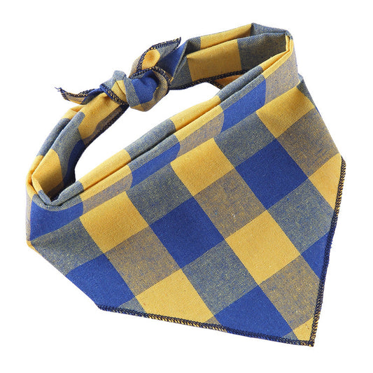 Adjustable Cotton Dog Bandana and Triangle Scarf for Pets