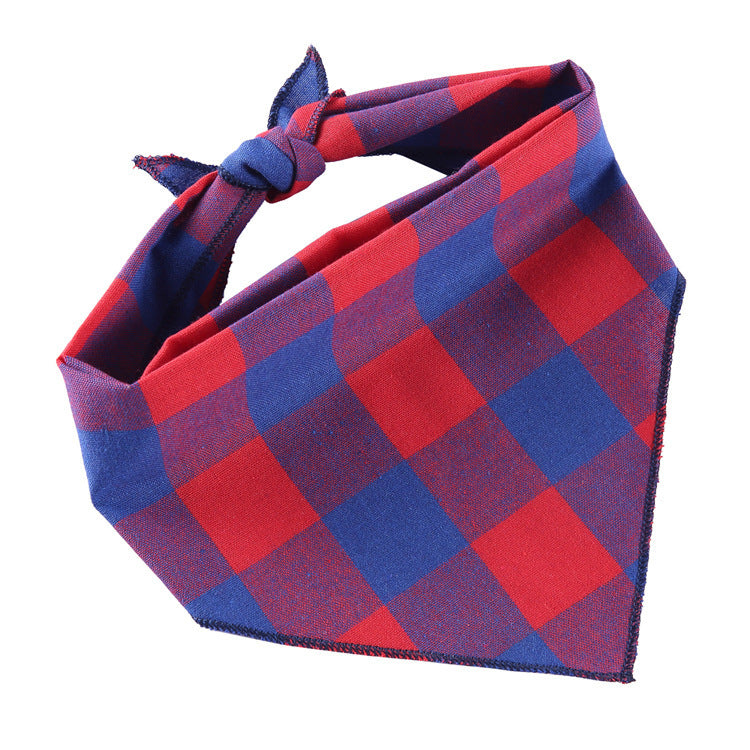 Adjustable Cotton Dog Bandana and Triangle Scarf for Pets