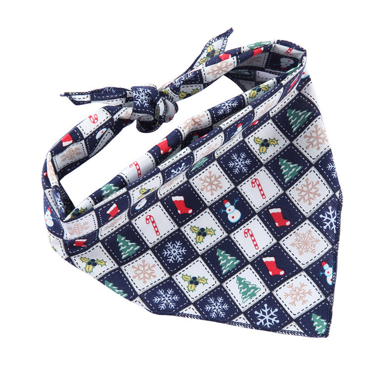 Adjustable Cotton Dog Bandana and Triangle Scarf for Pets