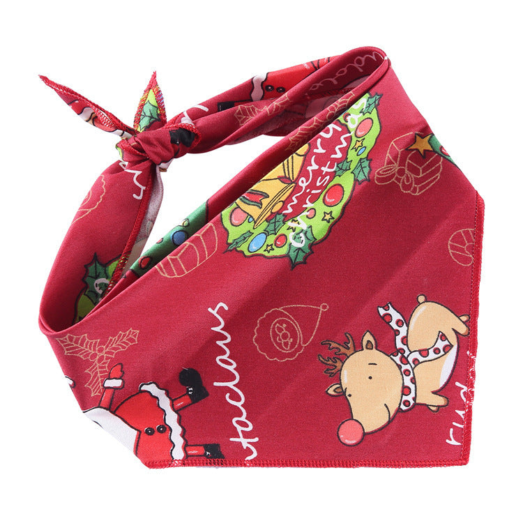 Adjustable Cotton Dog Bandana and Triangle Scarf for Pets