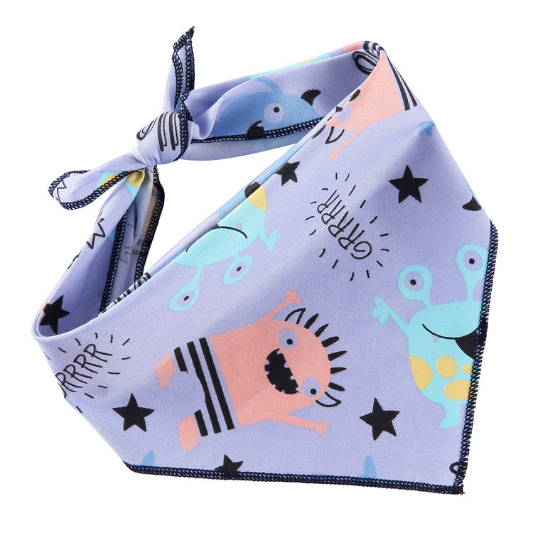Adjustable Cotton Dog Bandana and Triangle Scarf for Pets