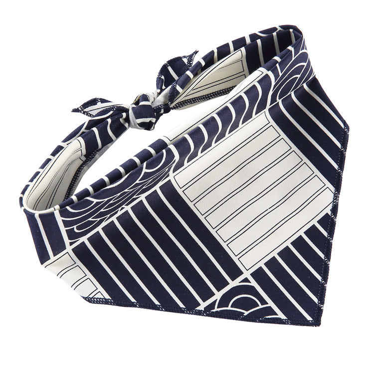 Adjustable Cotton Dog Bandana and Triangle Scarf for Pets