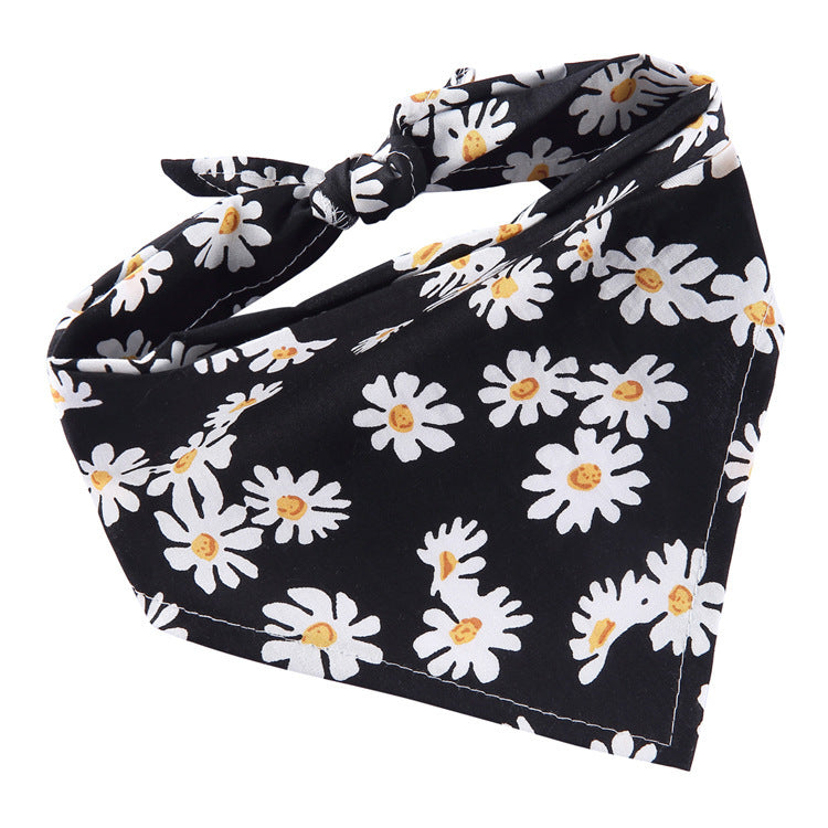 Adjustable Cotton Dog Bandana and Triangle Scarf for Pets