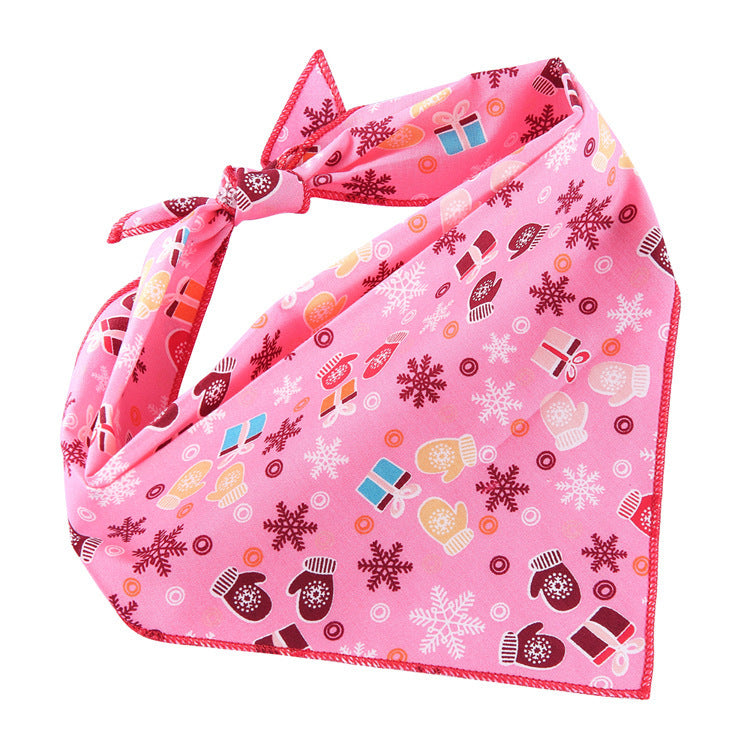 Adjustable Cotton Dog Bandana and Triangle Scarf for Pets