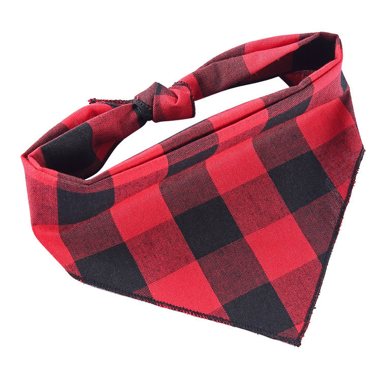 Adjustable Cotton Dog Bandana and Triangle Scarf for Pets