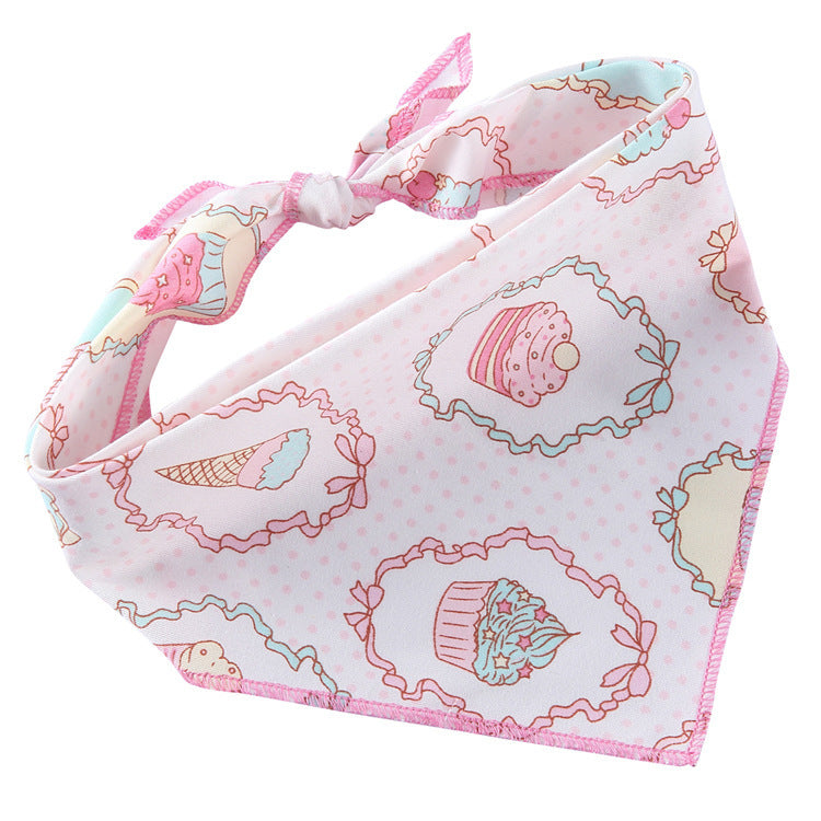 Adjustable Cotton Dog Bandana and Triangle Scarf for Pets