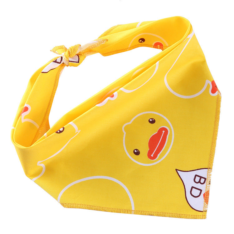 Adjustable Cotton Dog Bandana and Triangle Scarf for Pets