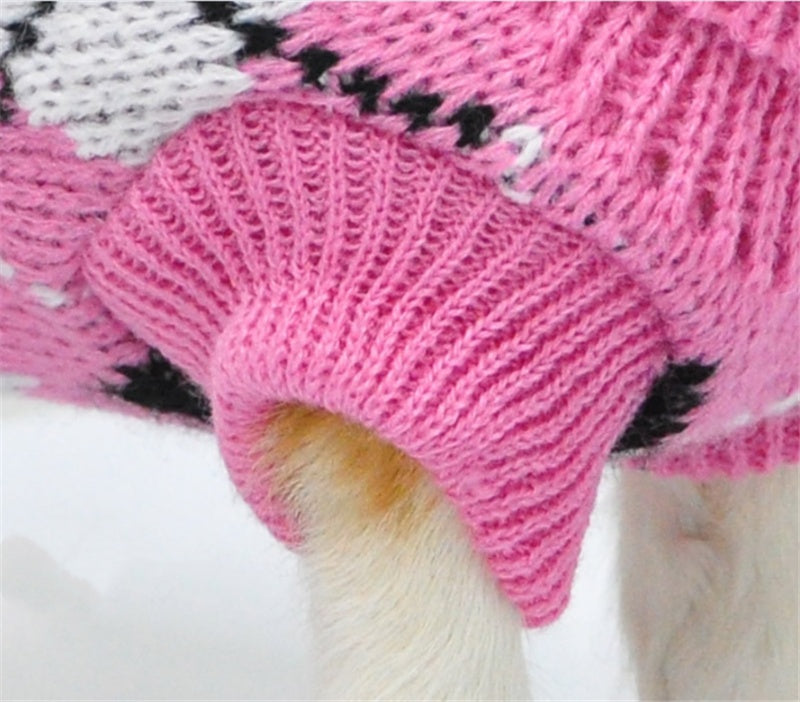 Casual Acrylic Dog Sweater Comfortable Warm Pet Clothing for Dogs of All Sizes