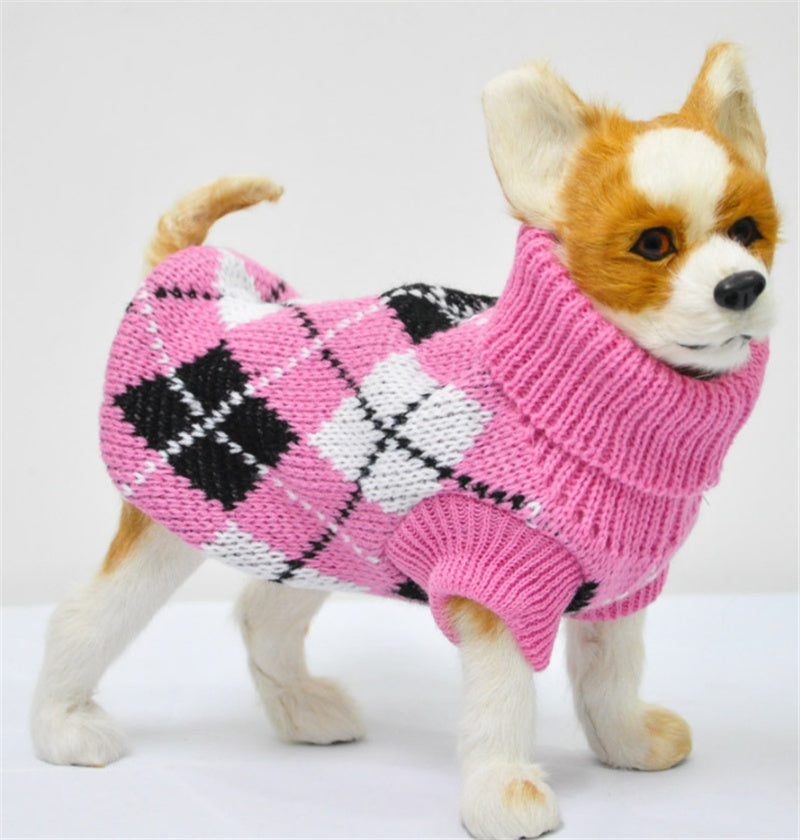 Casual Acrylic Dog Sweater Comfortable Warm Pet Clothing for Dogs of All Sizes