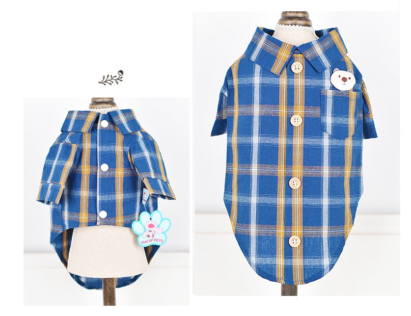 Soft Cotton Pet Shirt Lightweight and Breathable Everyday Wear