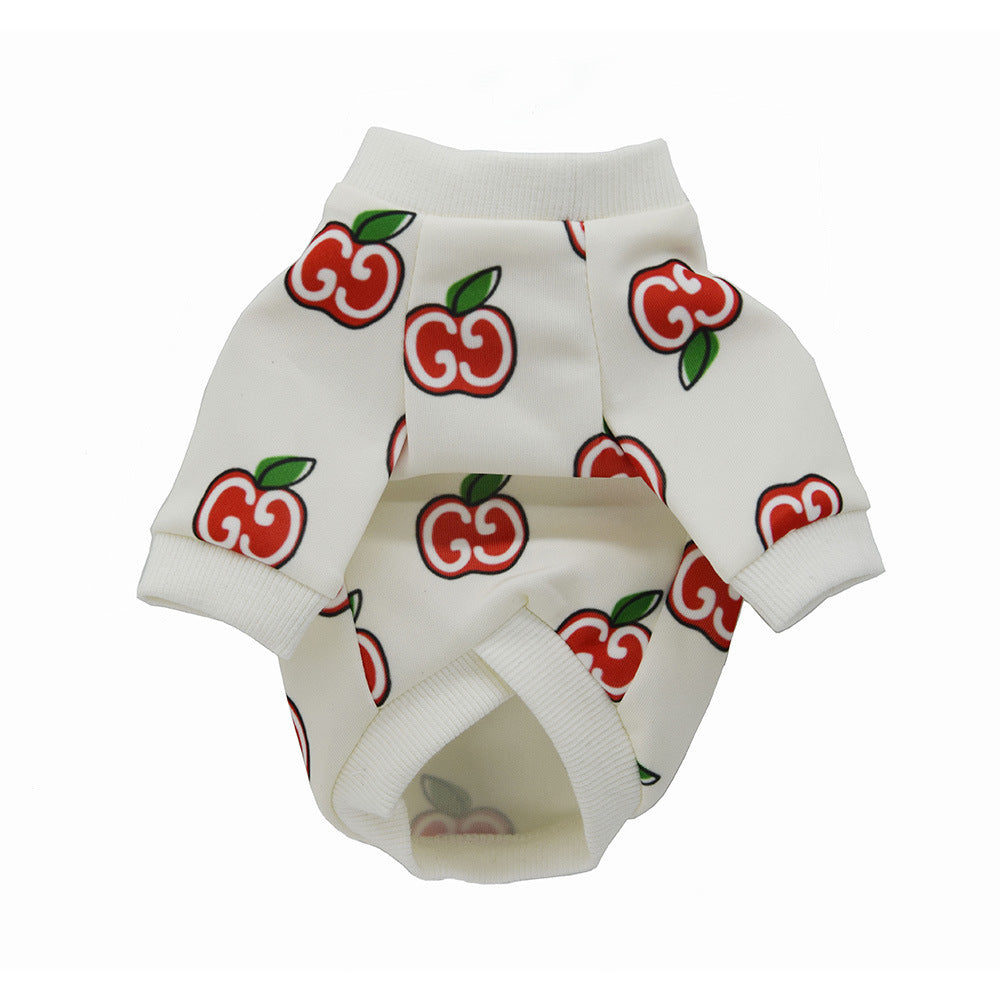 Custom Spring and Autumn Teddy Dog Clothing Casual Pet Outfit