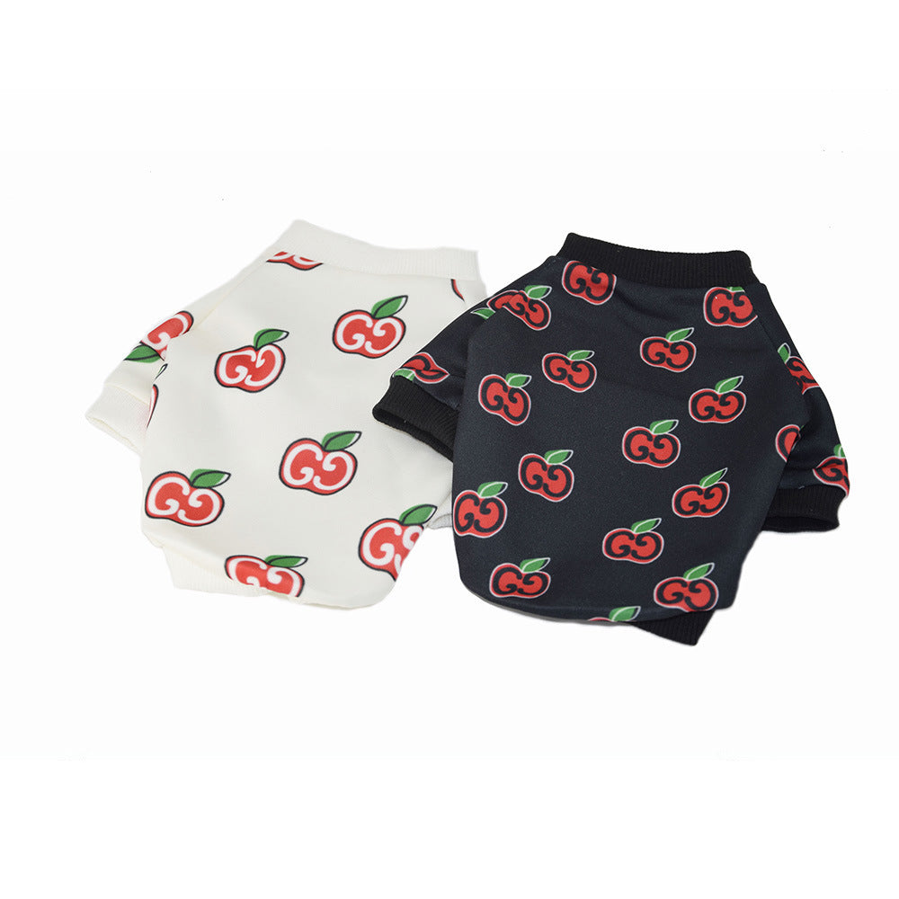 Custom Spring and Autumn Teddy Dog Clothing Casual Pet Outfit