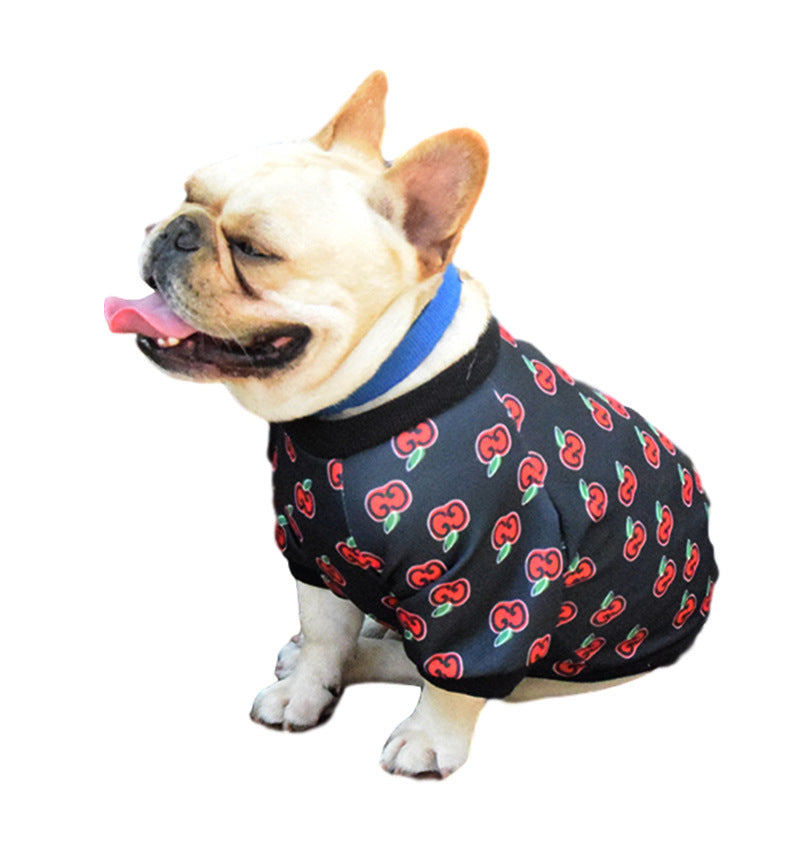 Custom Spring and Autumn Teddy Dog Clothing Casual Pet Outfit