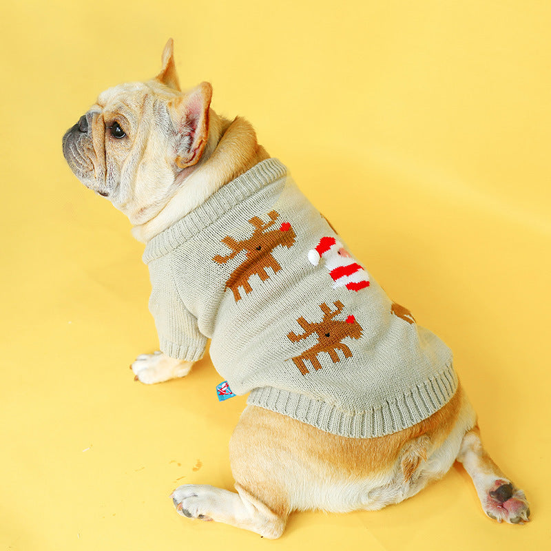 Christmas Dog Sweater Festive Pet Clothes for Winter