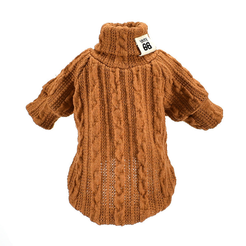 Premium Turtleneck Dog Sweater for Winter Warmth