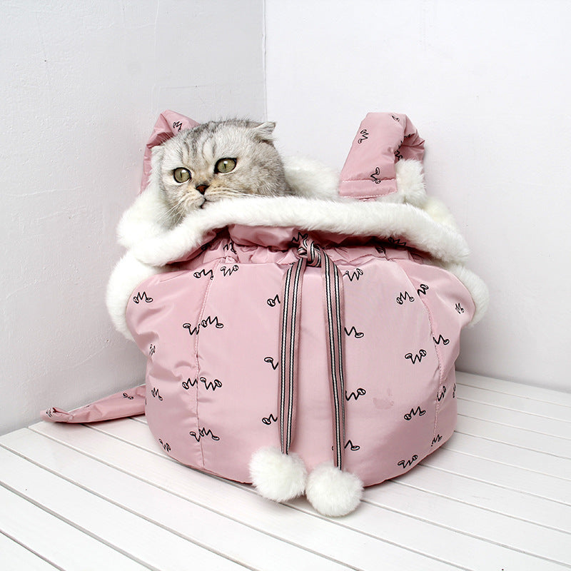 Winter Pet Carrier Backpack for Dogs and Cats