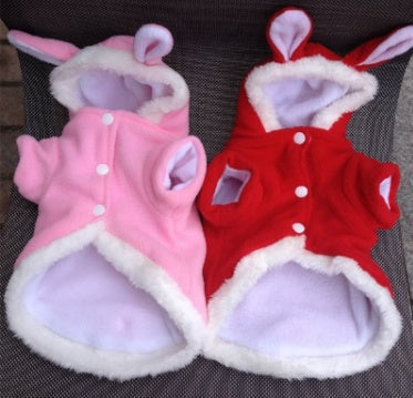 Cute Rabbit Hoodie for Cats and Small Dogs