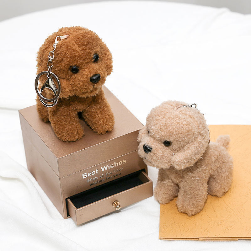Poodle Plush Pendant Cartoon Puppy Key Chain