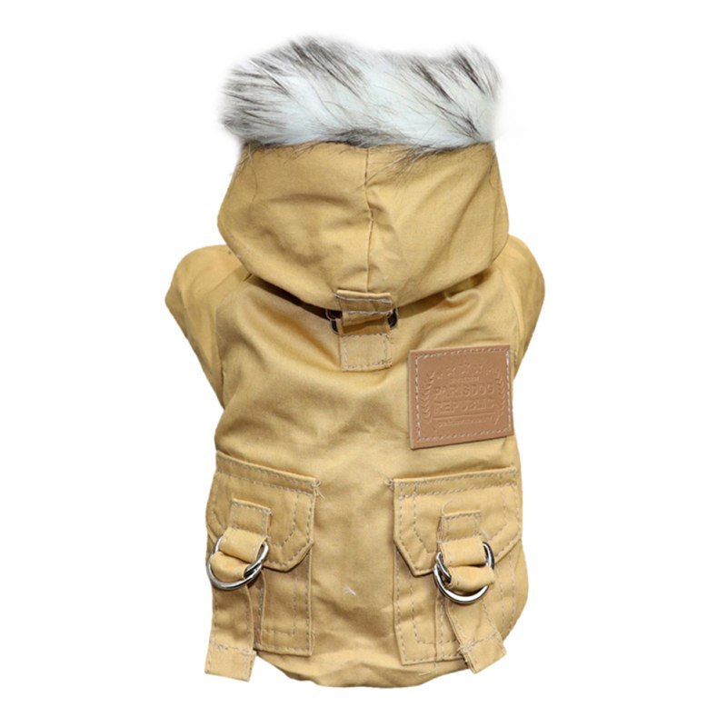 Extra Warm Double Layer Fleece Dog Hoodie for Cold Weather