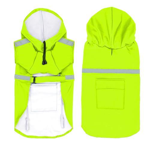 Waterproof Reflective Dog Raincoat with Pocket Design for Outdoor Protection