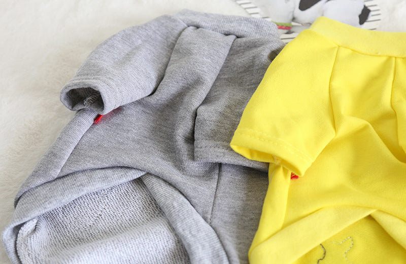 Soft Cotton Dog T Shirt Lightweight Pet Clothes for All Seasons