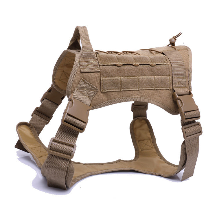 Tactical Dog Harness Adjustable Training Vest for Outdoor Use