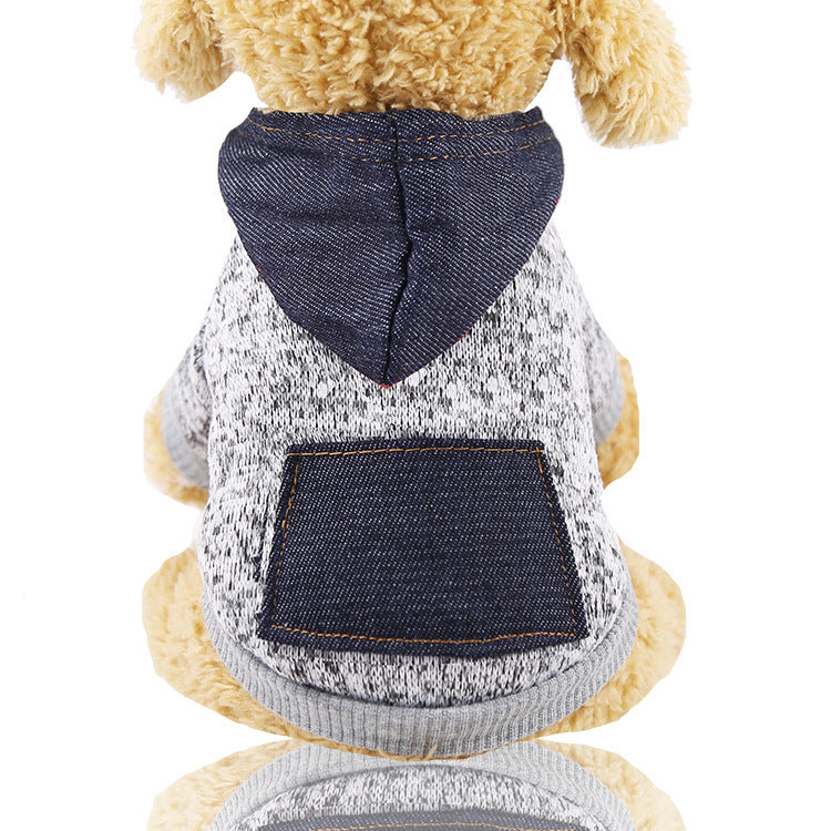 Stylish Cat Clothing with Pocket Design Comfortable Pet Sweater