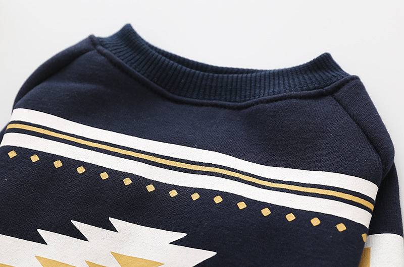 Casual Cotton Sweater for Pets Comfortable National Style Pet Clothing