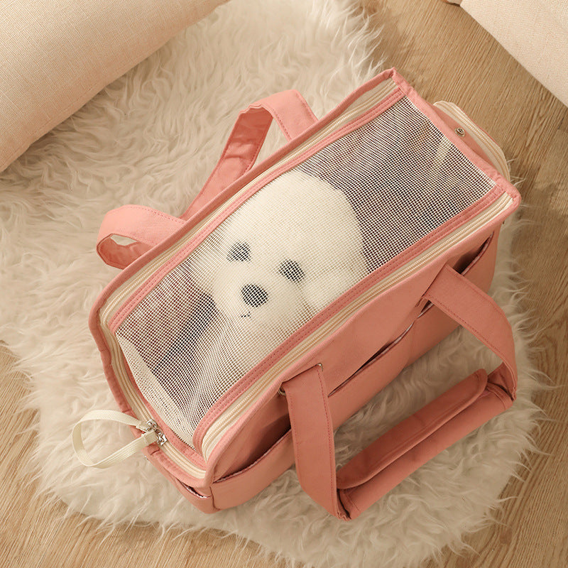 Pet Outgoing Bag Made of Pure Cotton
