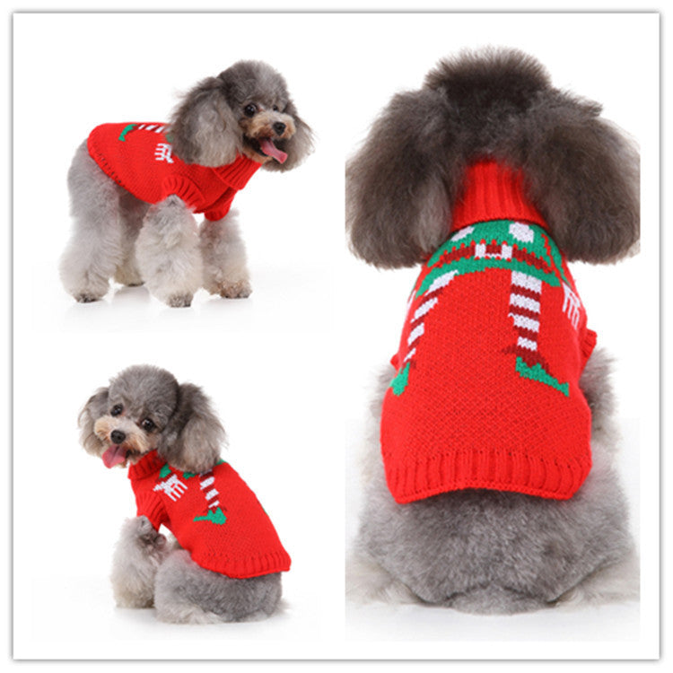 Soft Polyester Pet Sweater Casual Dog Clothes for Winter
