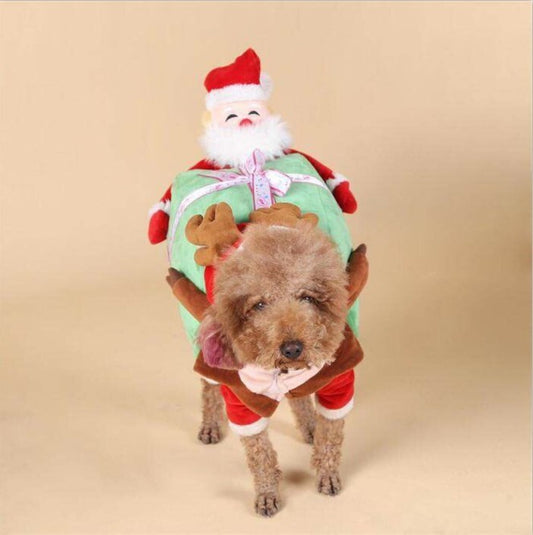 Halloween Dog Clothes with Santa Claus Design