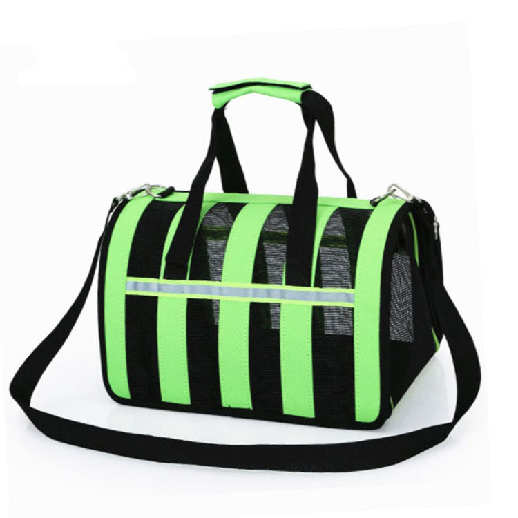 Portable Space Capsule Pet Bag with Geometric Pattern