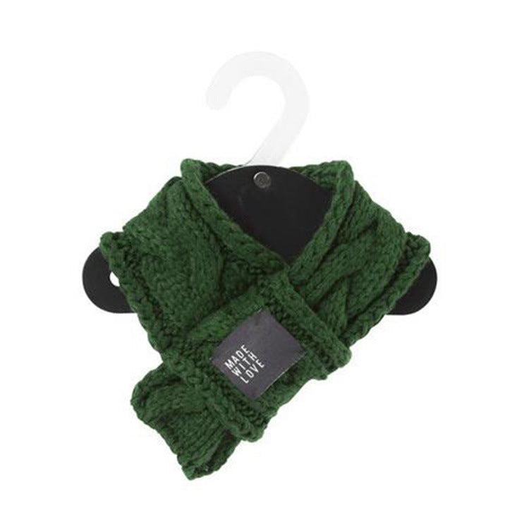 Pet Scarf Warm Wool Scarf for Small Dogs Puppies and Cats Fashionable Accessories