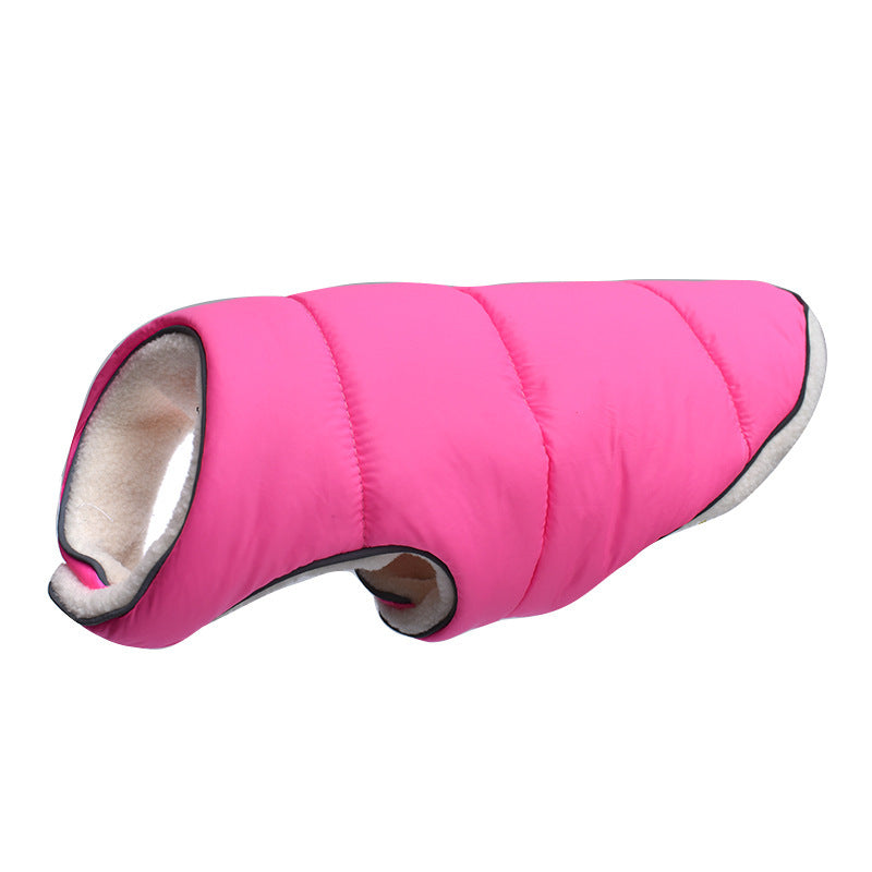 Warm Winter Pet Jacket with Reflective Features Fleece Coat for Small Medium Large Dogs